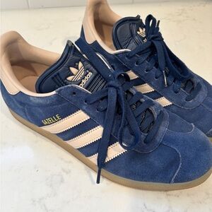 Adidas Gazelle Navy and Cream Sneakers